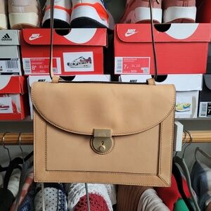 Tan Leather Crossbody Bag